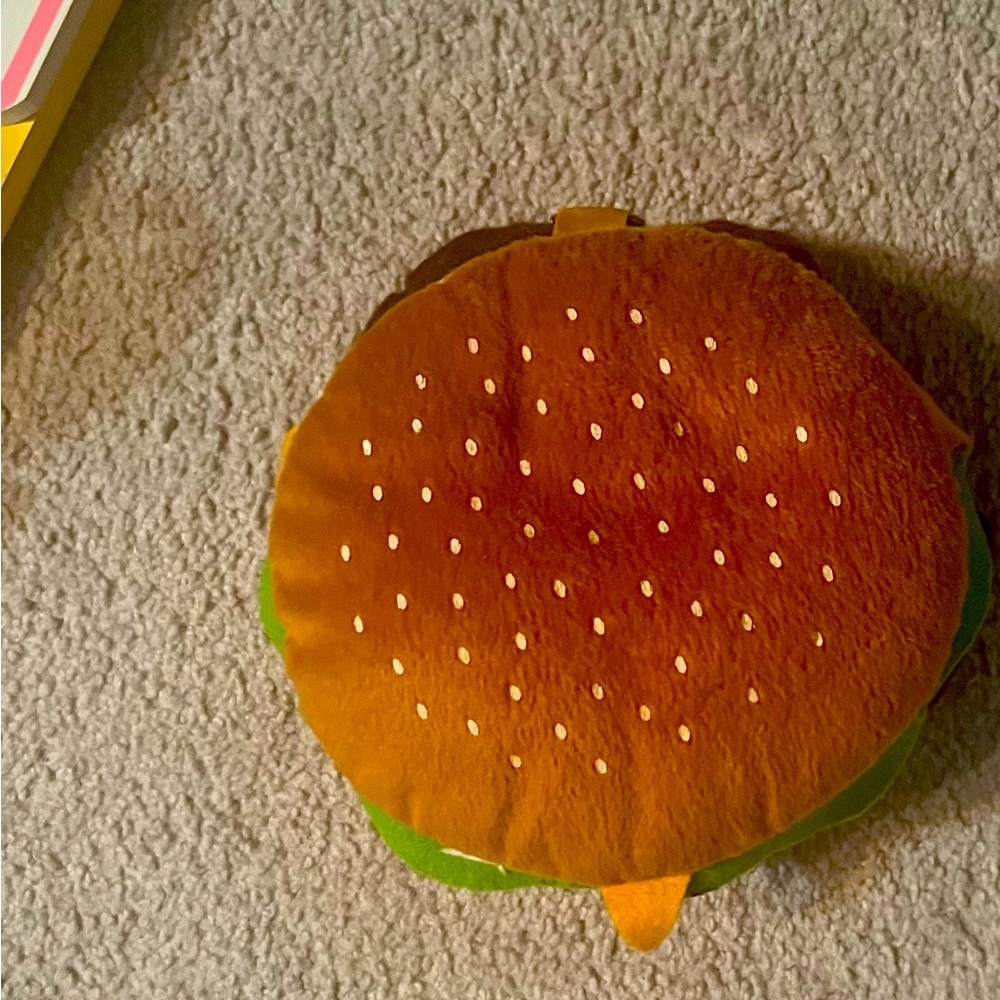 Hamburger cd plush holder